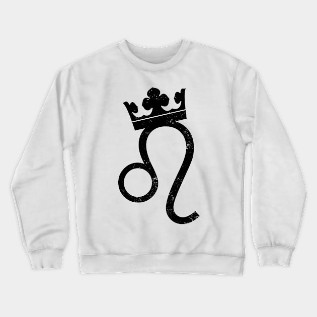 Leo Zodiac Shirt | King Crown Gift Crewneck Sweatshirt by Gawkclothing